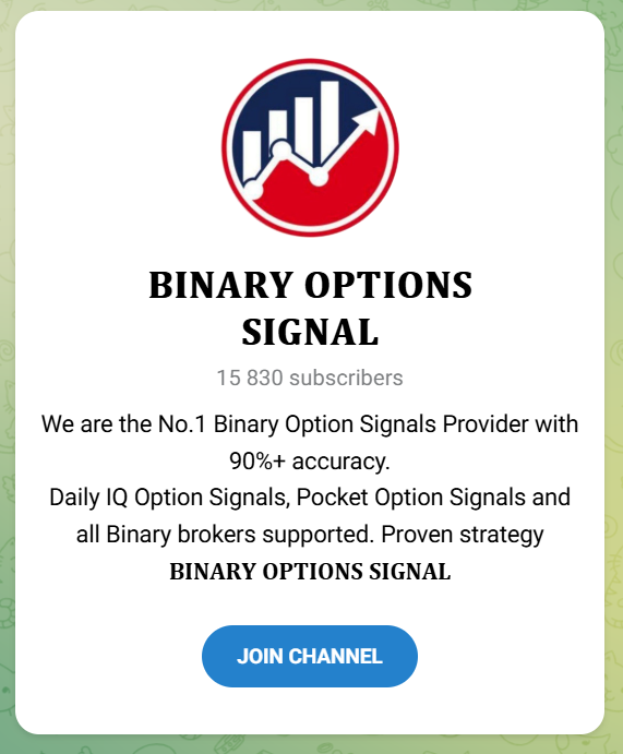 Top 10 Binary option signals Telegram